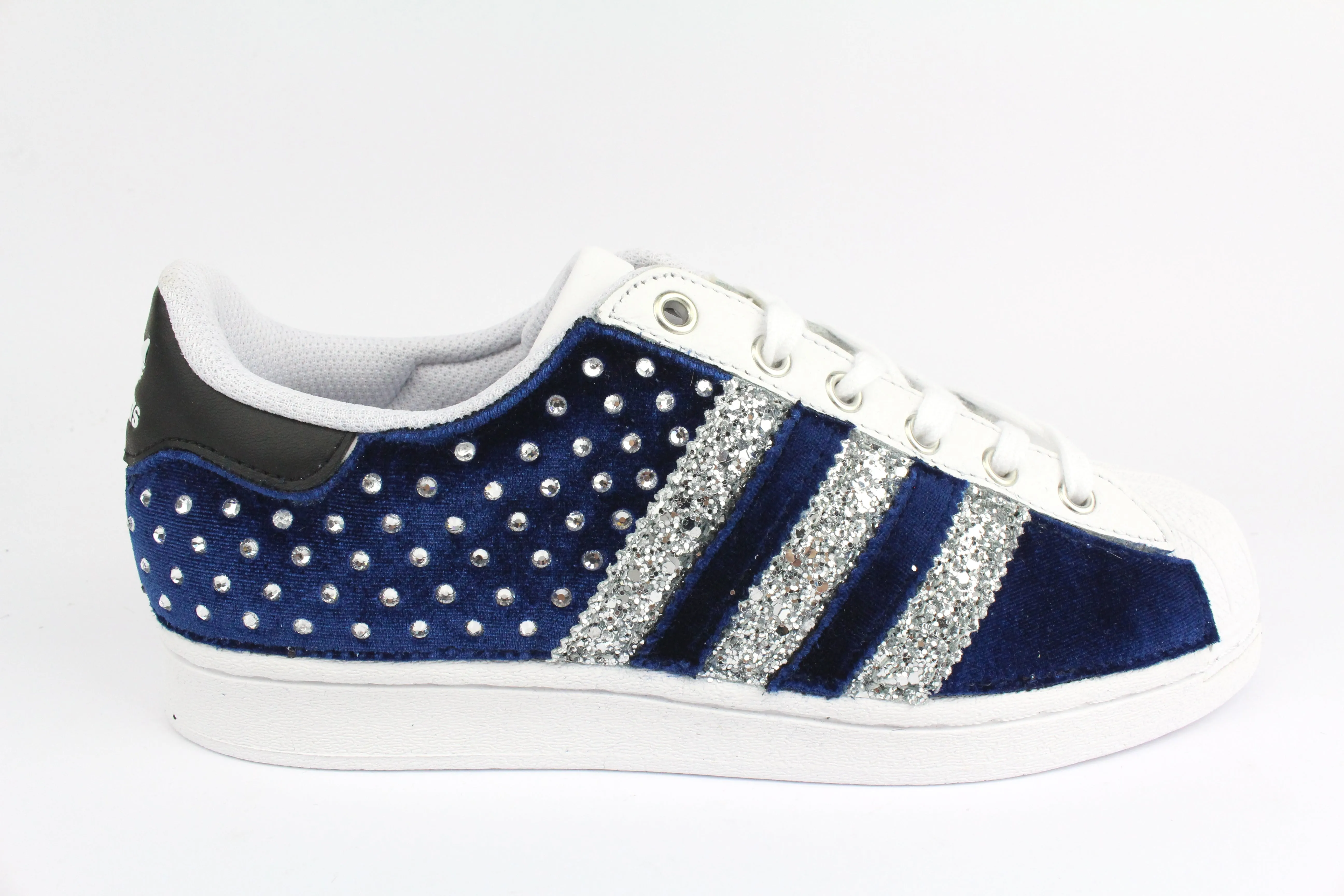 Adidas Superstar Blu Velluto  & Strass Termo