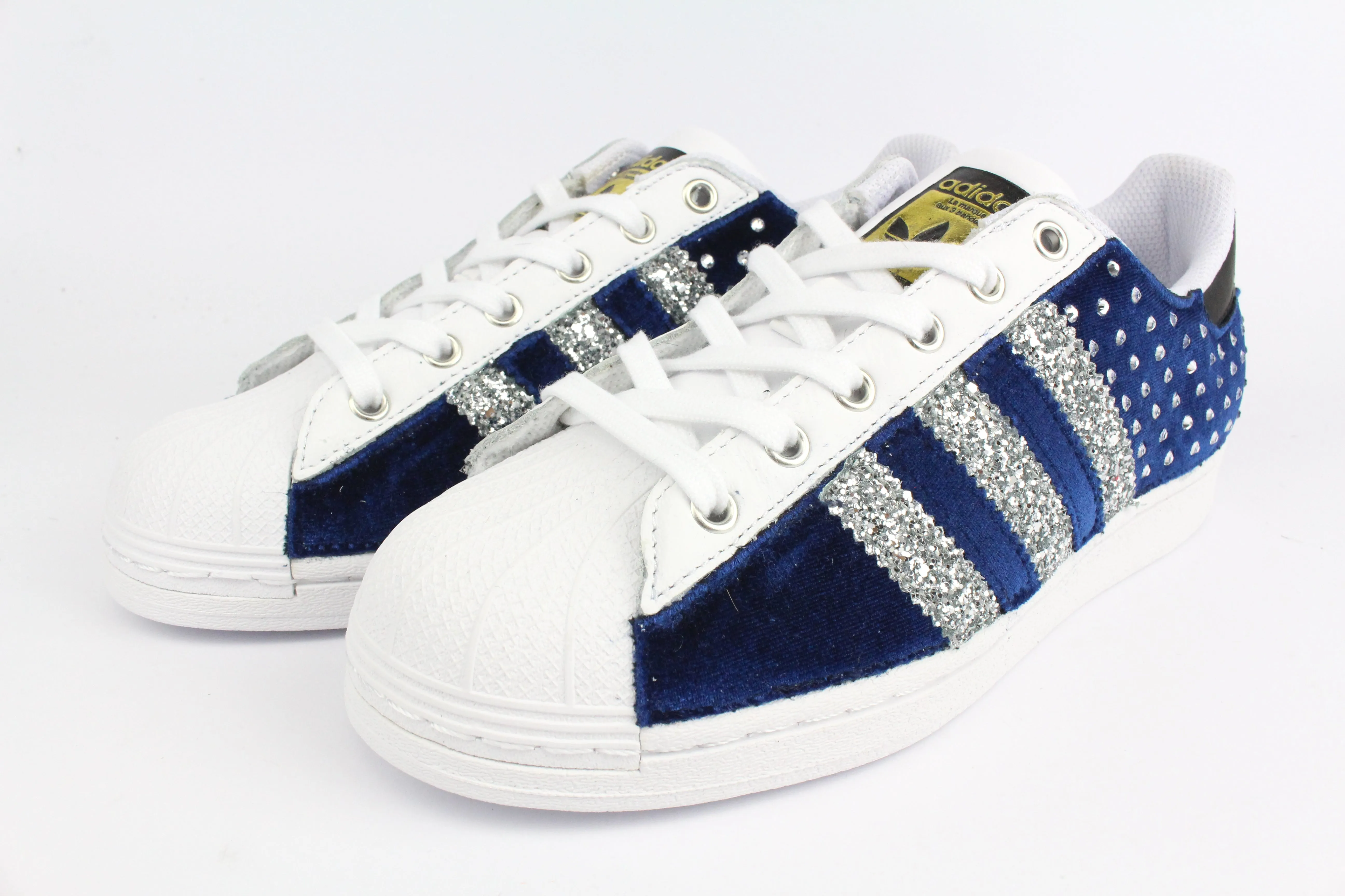 Adidas Superstar Blu Velluto  & Strass Termo
