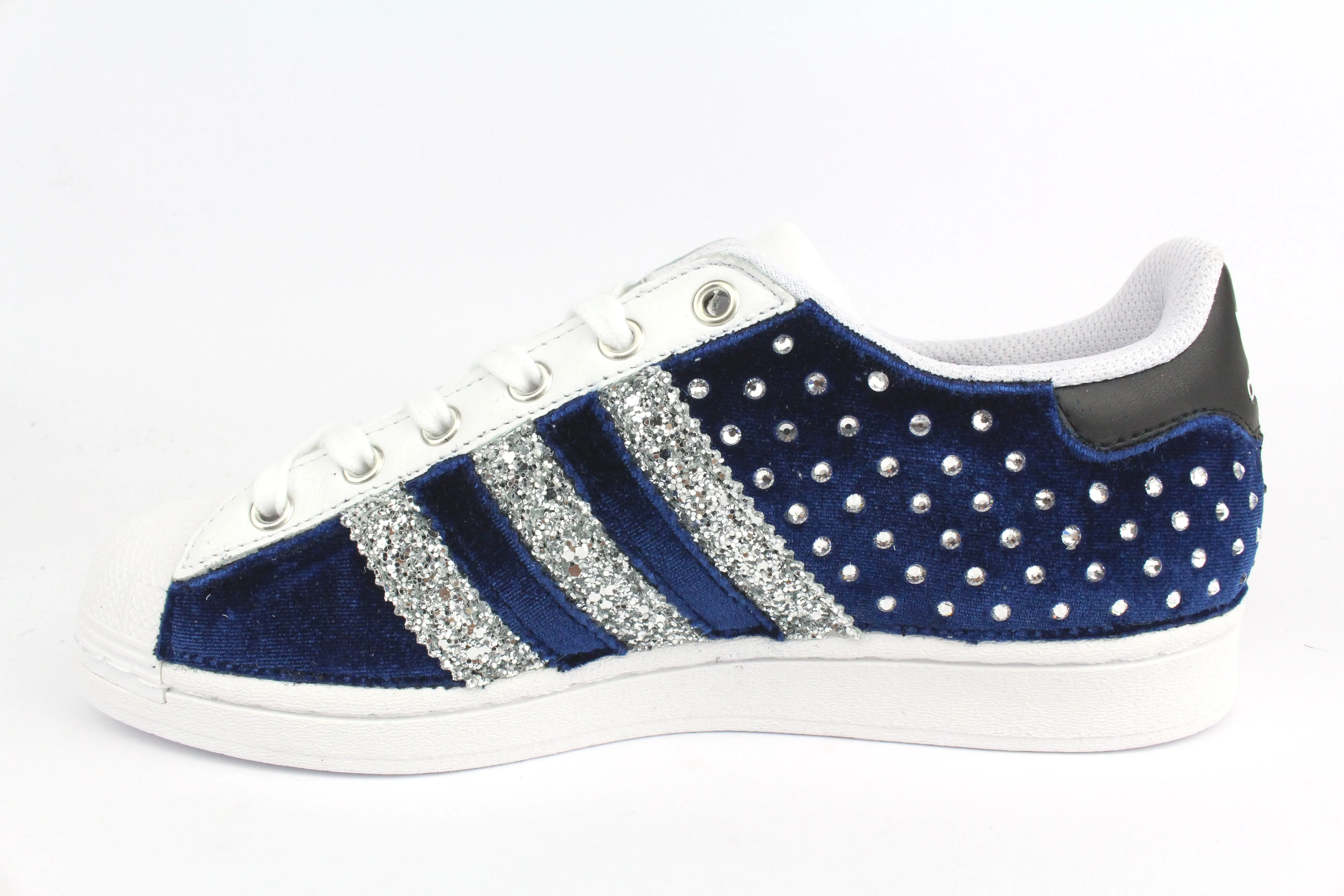 Adidas Superstar Blu Velluto  & Strass Termo