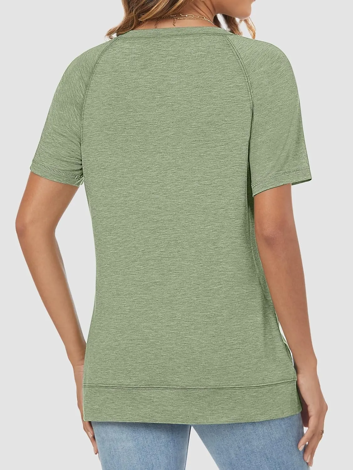 ATHMILE Womens T Shirts Short Sleeve Crewneck Tees Trendy Lightweight Soft Casual Summer Tops 2025