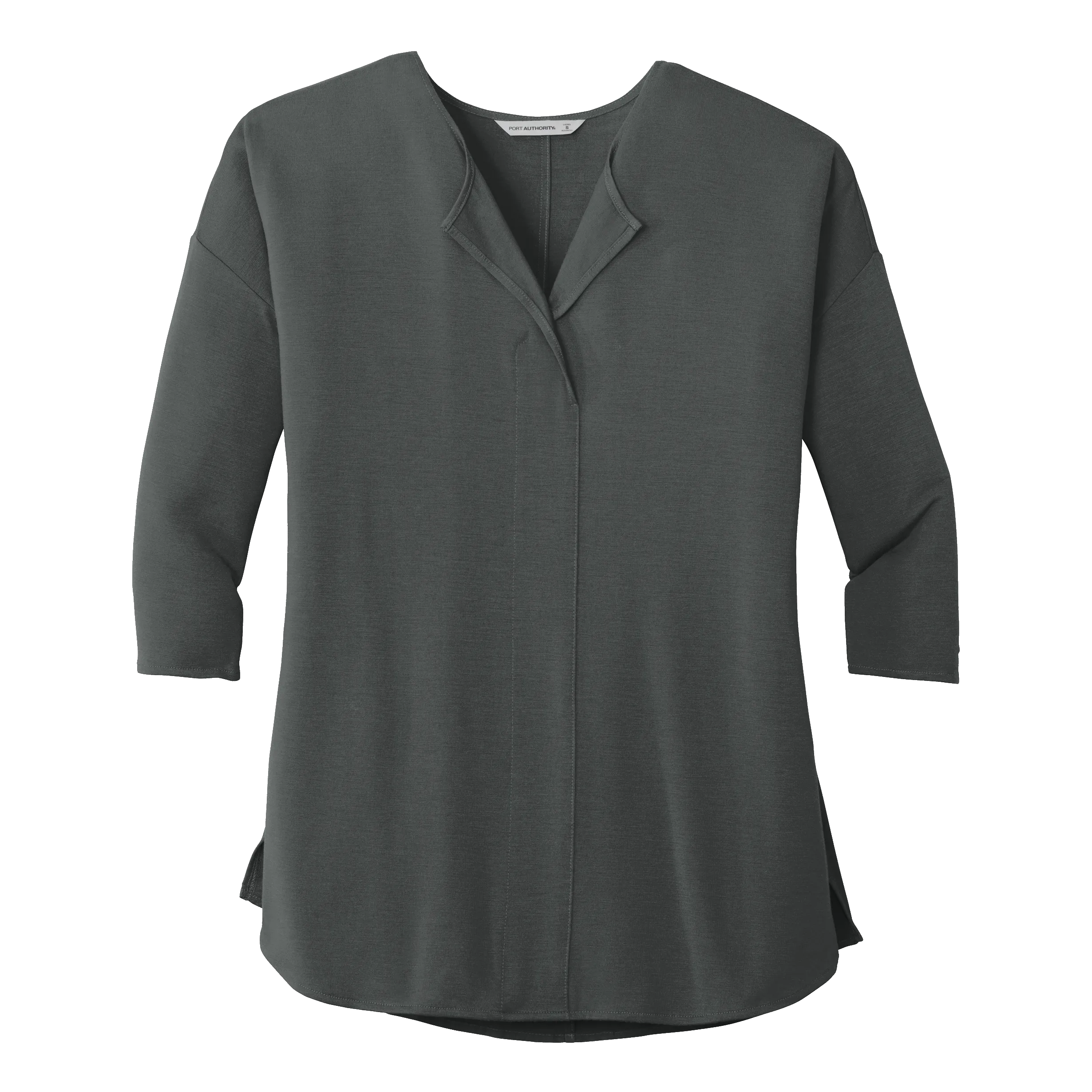 B1861 Ladies Concept 3/4 Sleeve Soft Split Neck Top