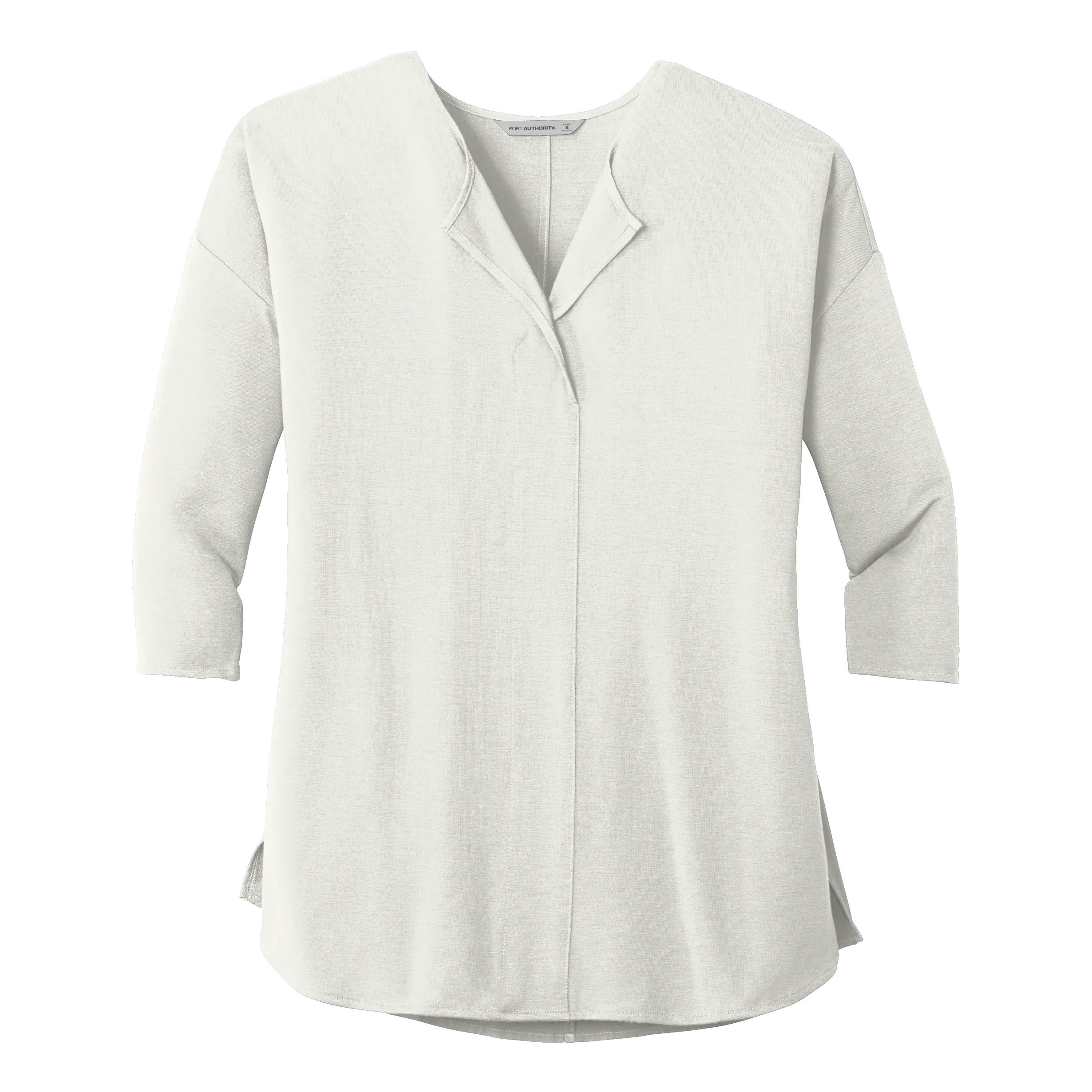 B1861 Ladies Concept 3/4 Sleeve Soft Split Neck Top