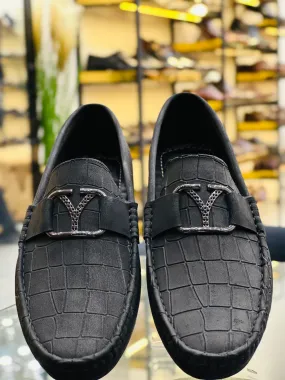 BLACK V LOAFERS