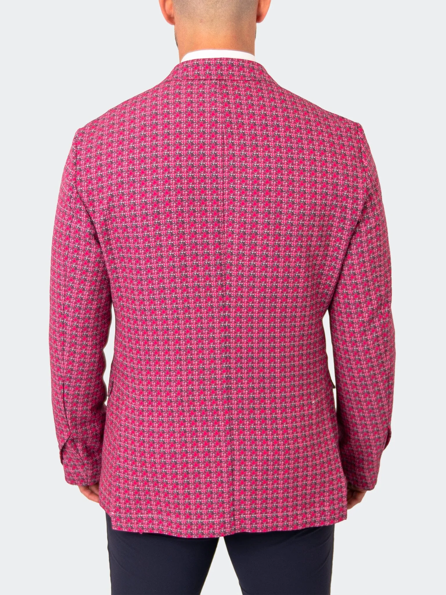 Blazer Unconstructed HerringbonePink Pink