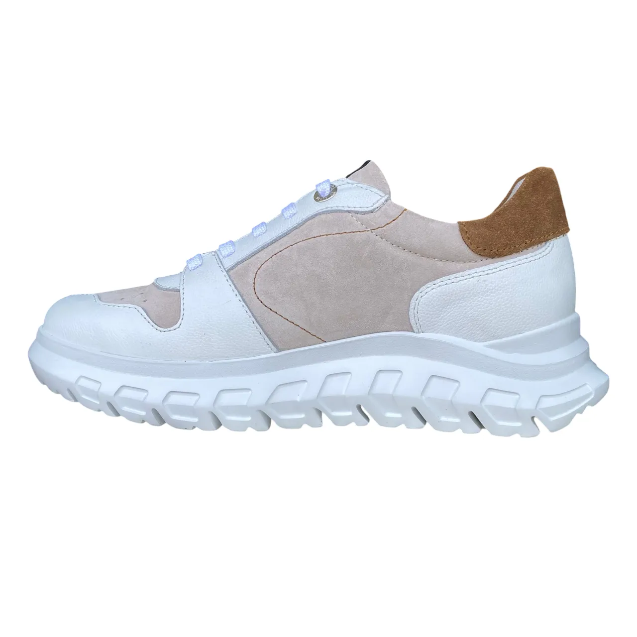 CallagHan scarpa sneakers da uomo Floty Squalo 2 55301 bianco-beige