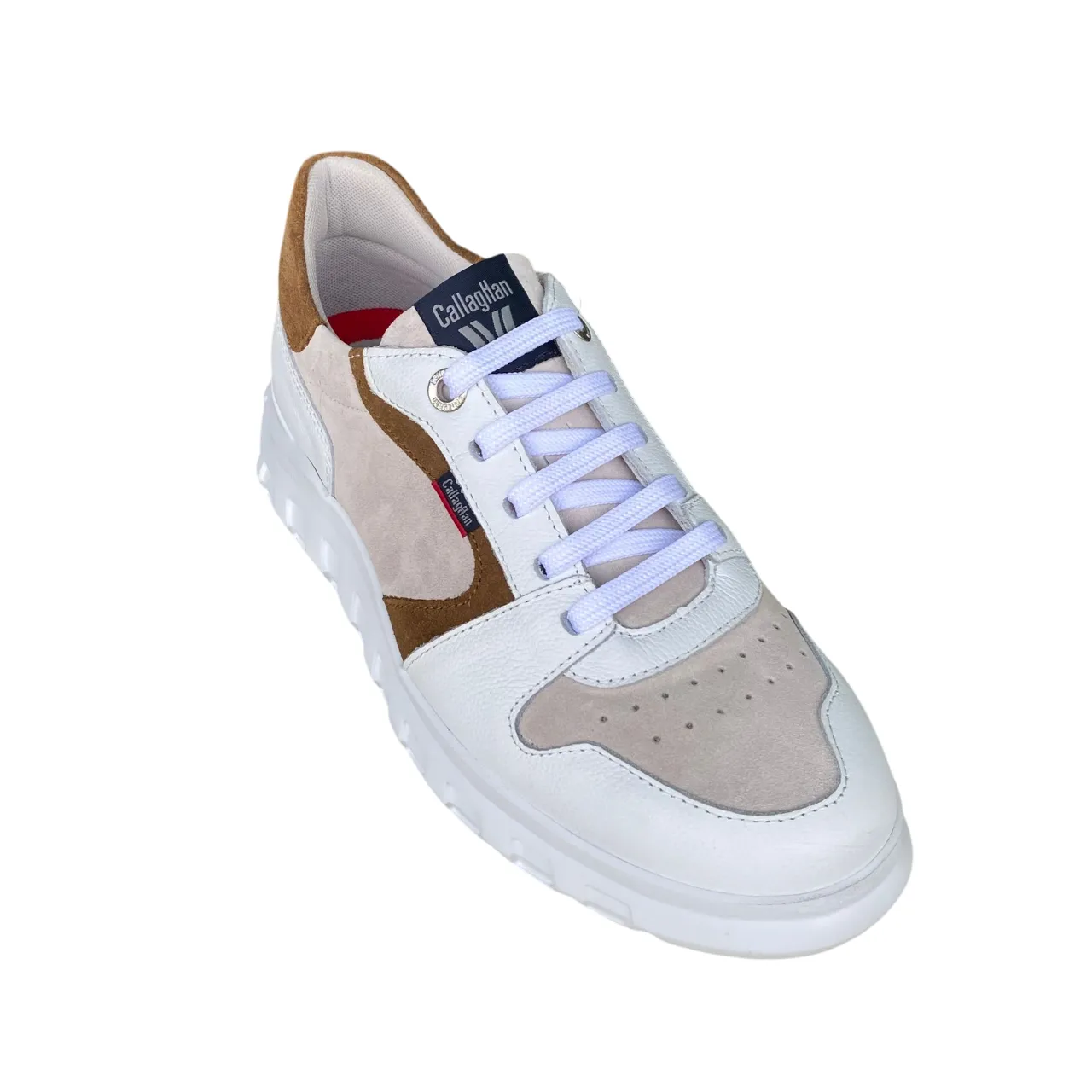 CallagHan scarpa sneakers da uomo Floty Squalo 2 55301 bianco-beige