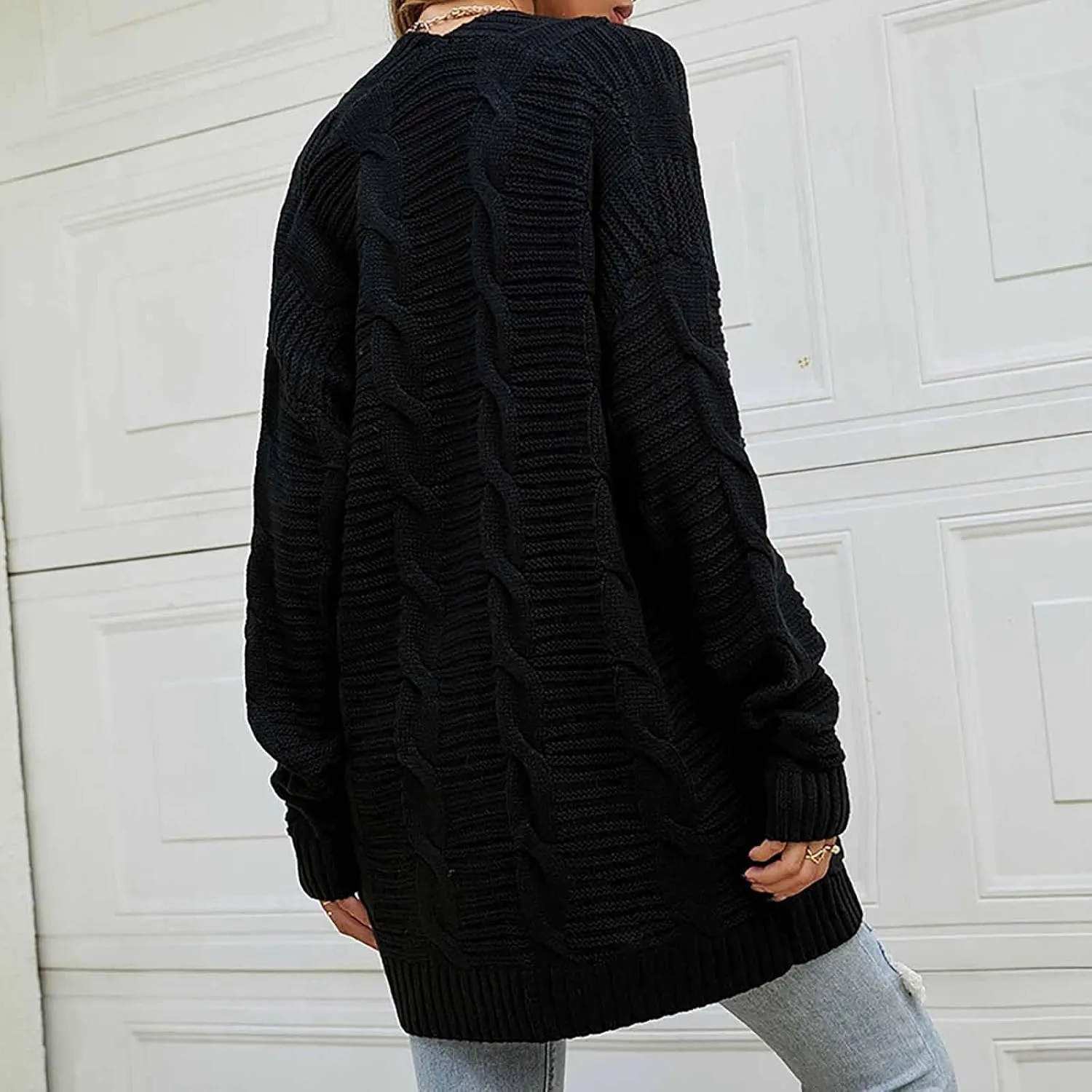 Cardigan Sweaters for Women Lightweight Knitted Open Front Oversized Cardigans Sweater Soft Fall Outfits with Pockets