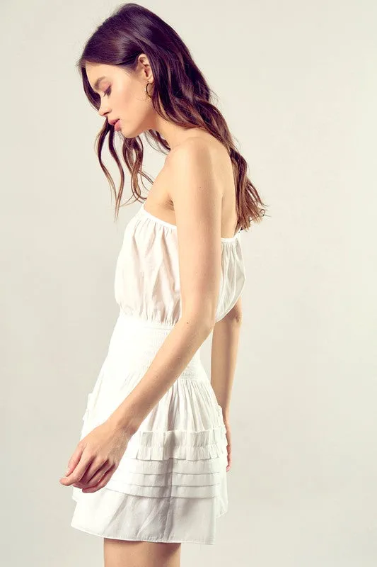 Carmen Chic One Shoulder Mini Dress