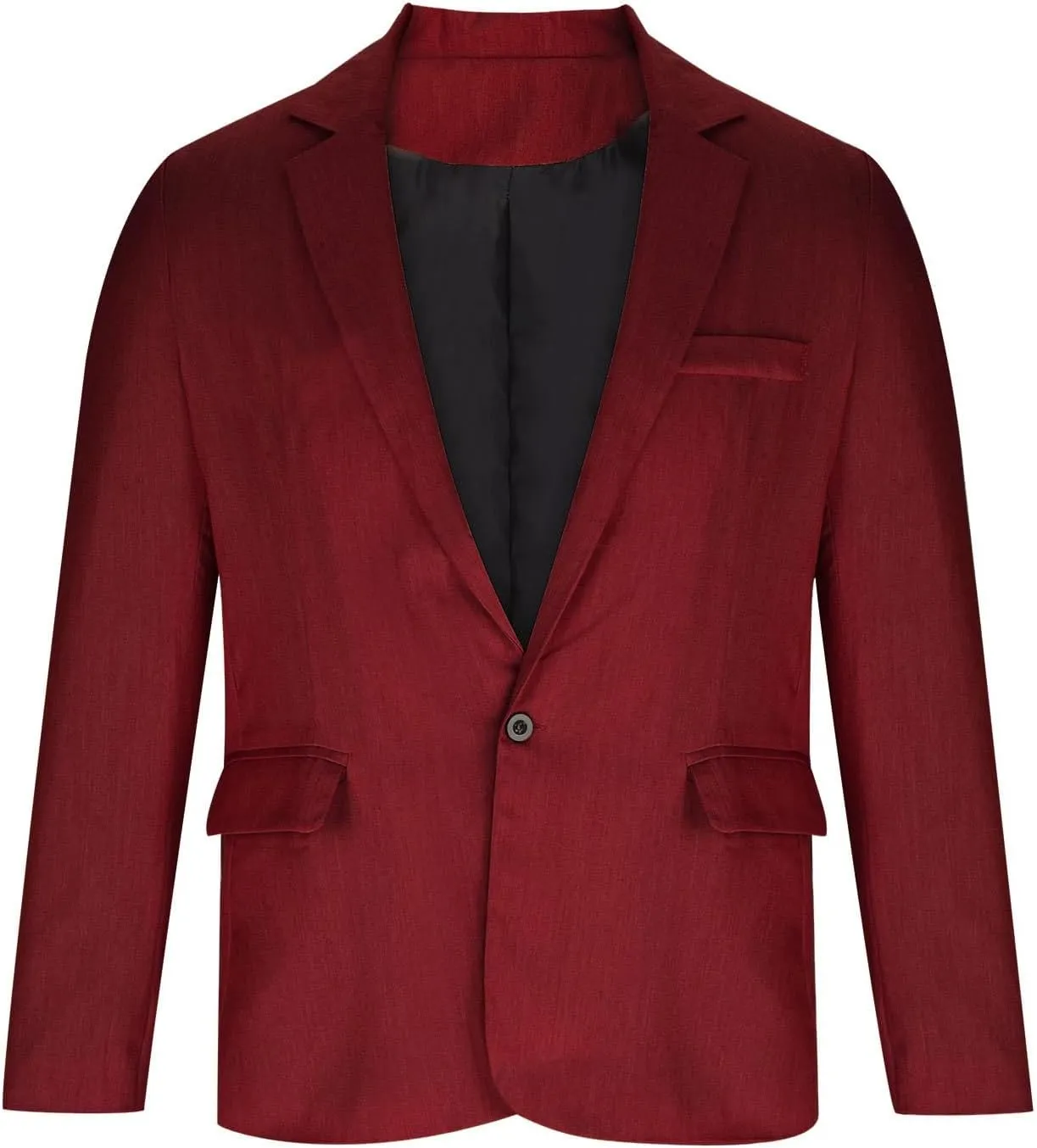 Casual Blazer for Men Slim Fit Lightweight Jacket Casual Sport Coat One Button Suit Jacket for Wedding Business