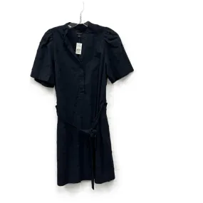 Dress Casual Midi By Ann Taylor In Navy, Size: M