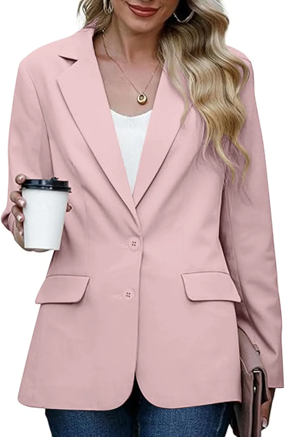 Dressy Lightweight Blazer Jackets for Women Casual Open Front Long Sleeve Suit Tops Fall Casual Work Office Blazer