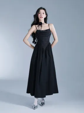 Embroidery Tight Chic Long One-Piece