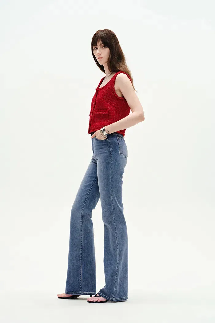 Emma Bootcut Jeans in Stretchy Denim