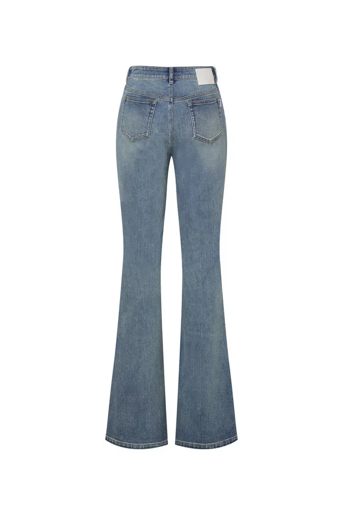 Emma Bootcut Jeans in Stretchy Denim