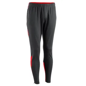 Football training trousers for women/men Kipsta Viralto Club, grey/red