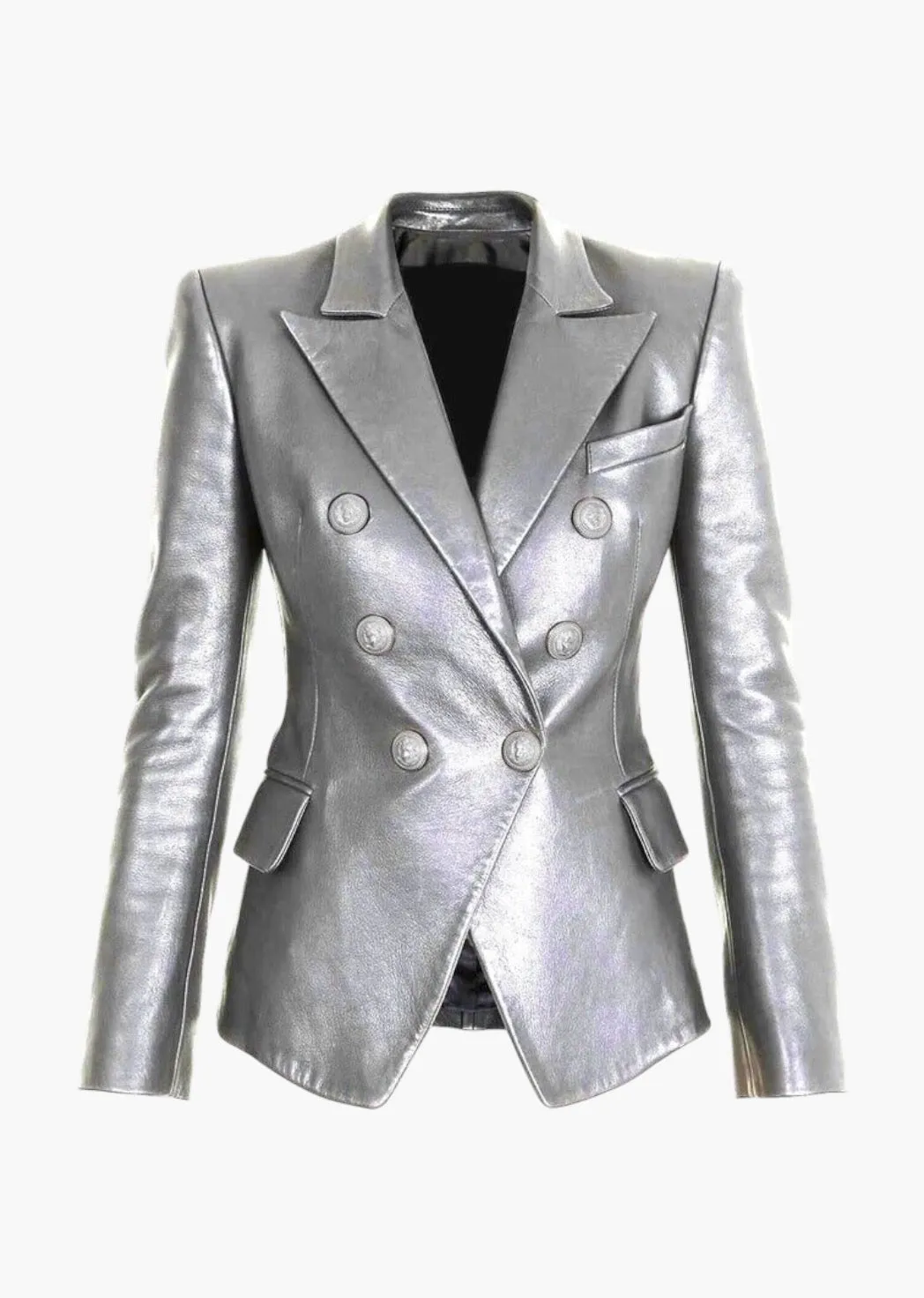 Henryka Eco-Leather Blazer