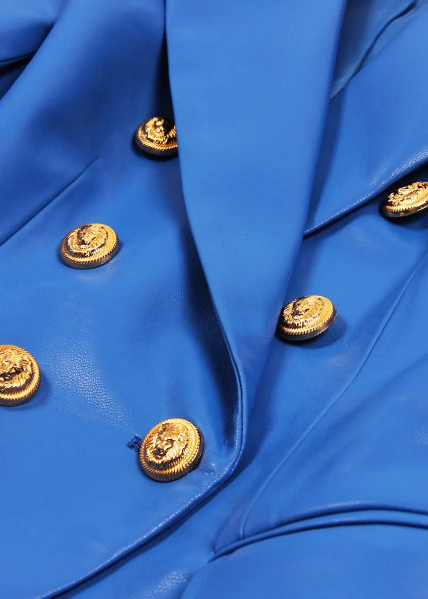Henryka Eco-Leather Blazer