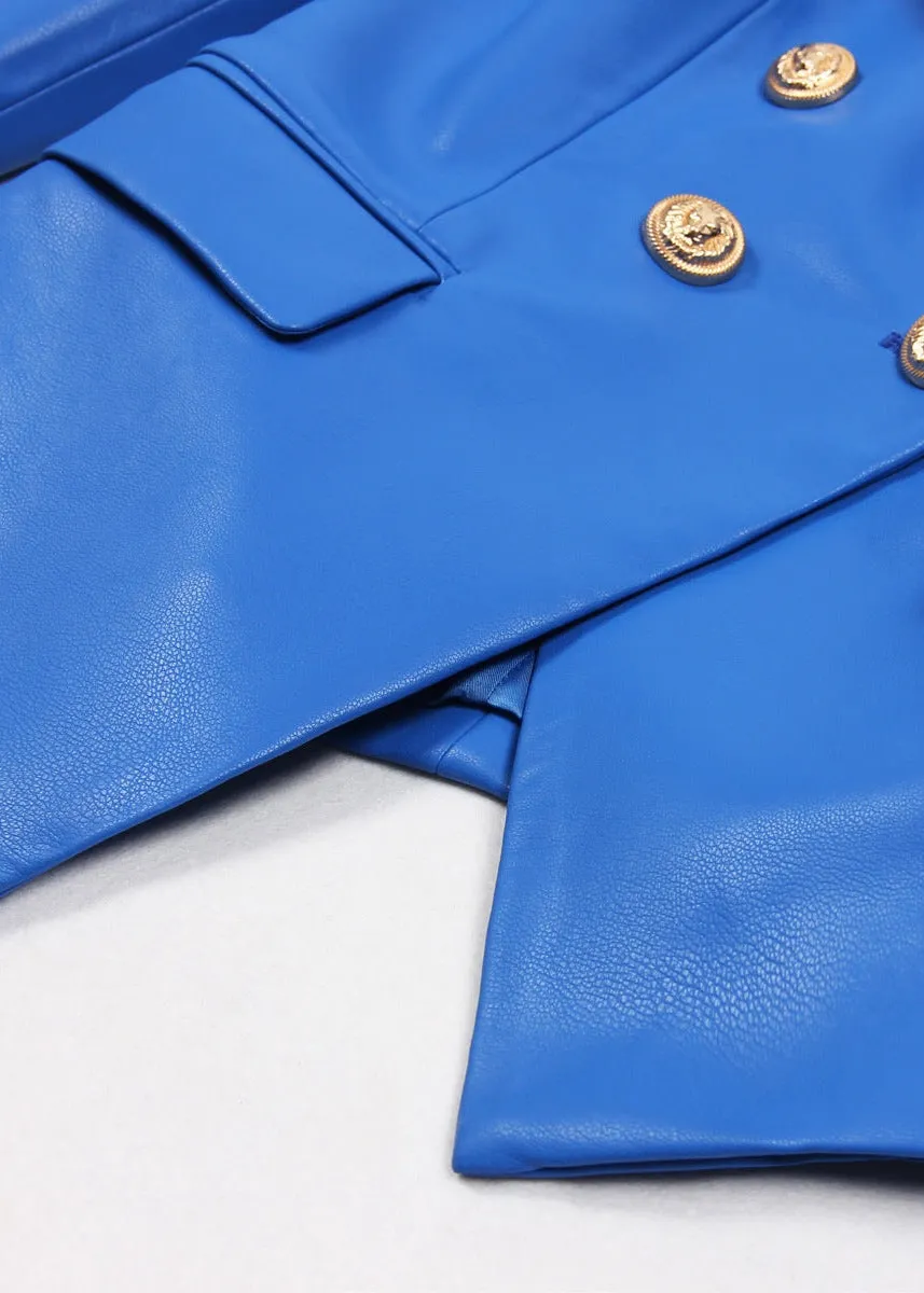 Henryka Eco-Leather Blazer