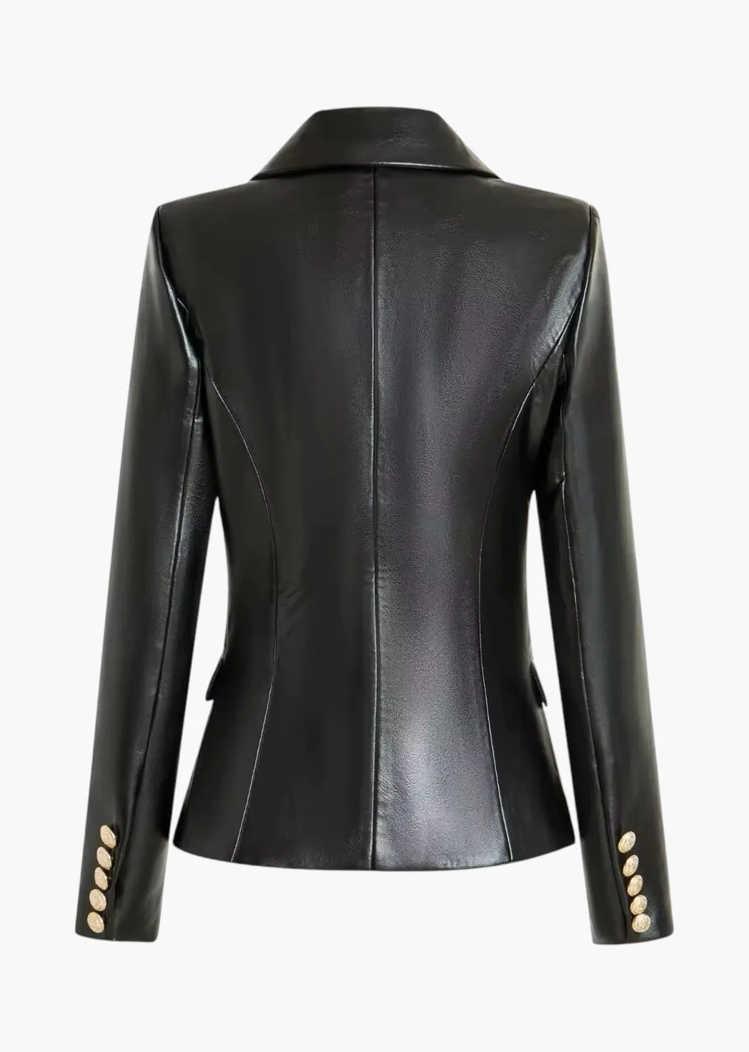 Henryka Eco-Leather Blazer