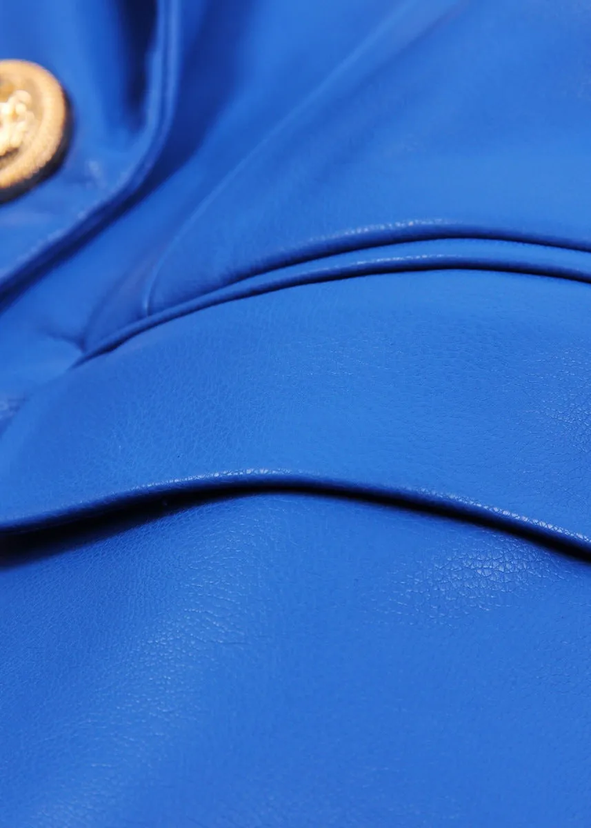 Henryka Eco-Leather Blazer