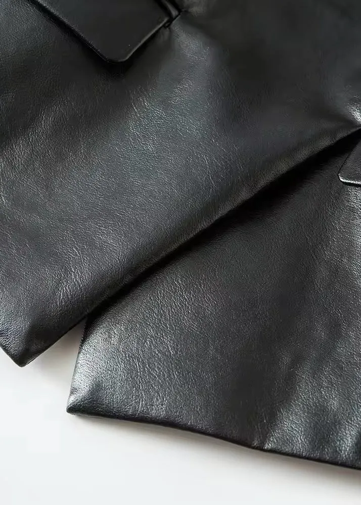 Henryka Eco-Leather Blazer