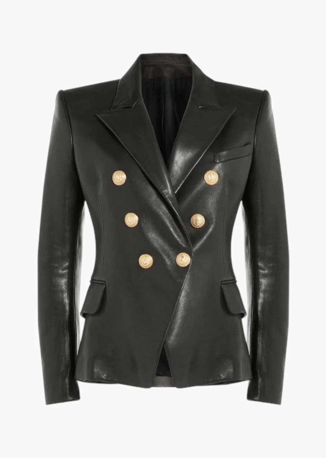 Henryka Eco-Leather Blazer