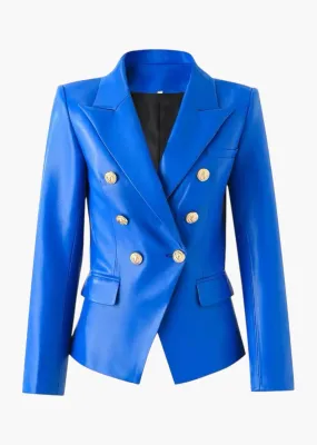 Henryka Eco-Leather Blazer
