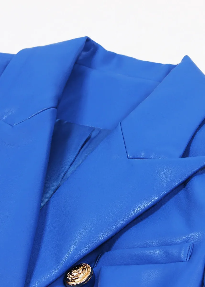 Henryka Eco-Leather Blazer