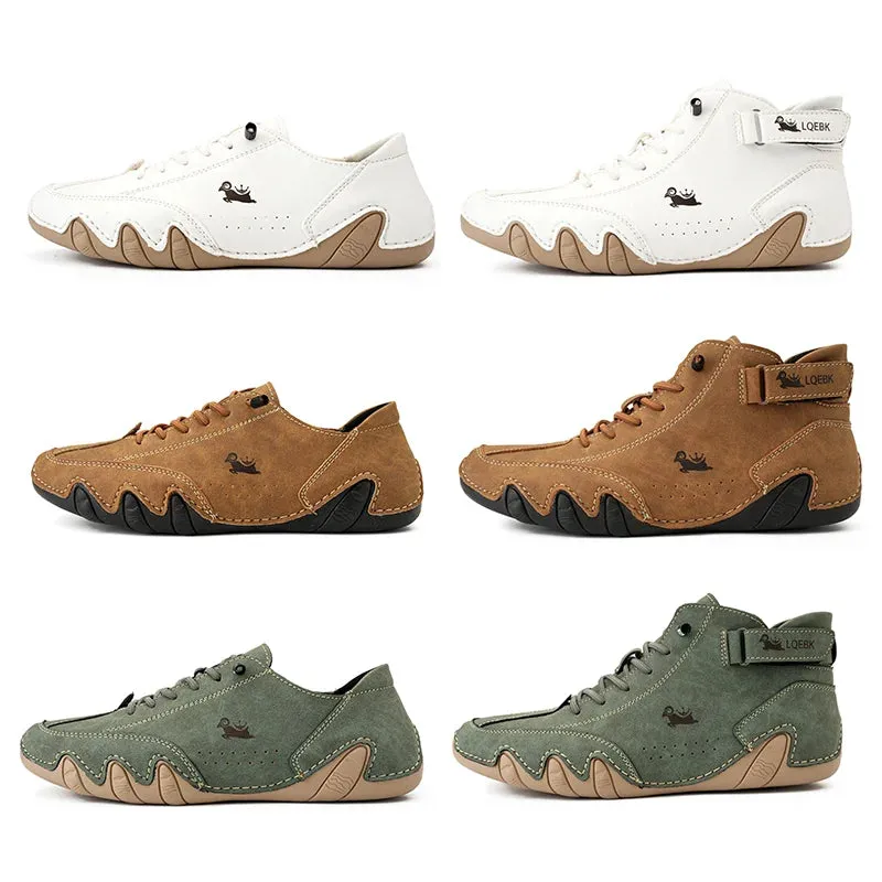 High-Quality Leather Sneakers: Comfortable Casual Shoes for Men