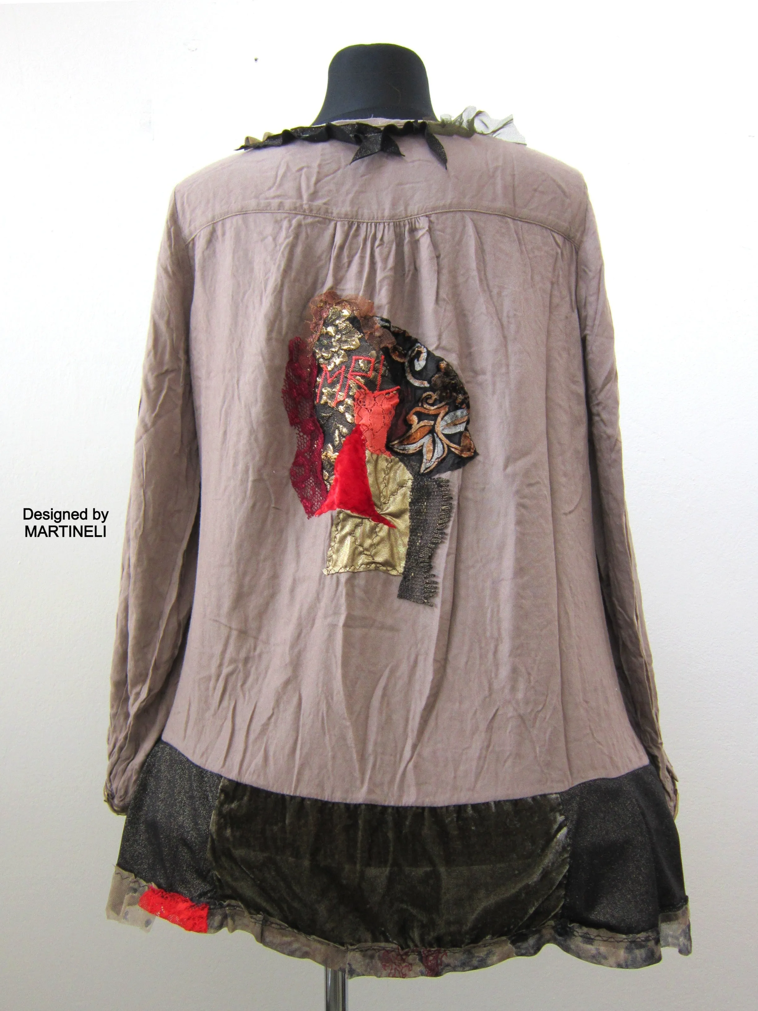 Long Sleeves Embroidered Shirt Dress,XL Boho Hippie Summer Dress