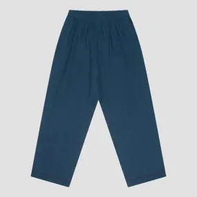 Marine Blue Tencel Linen Blend Men's Pyjama Trouser