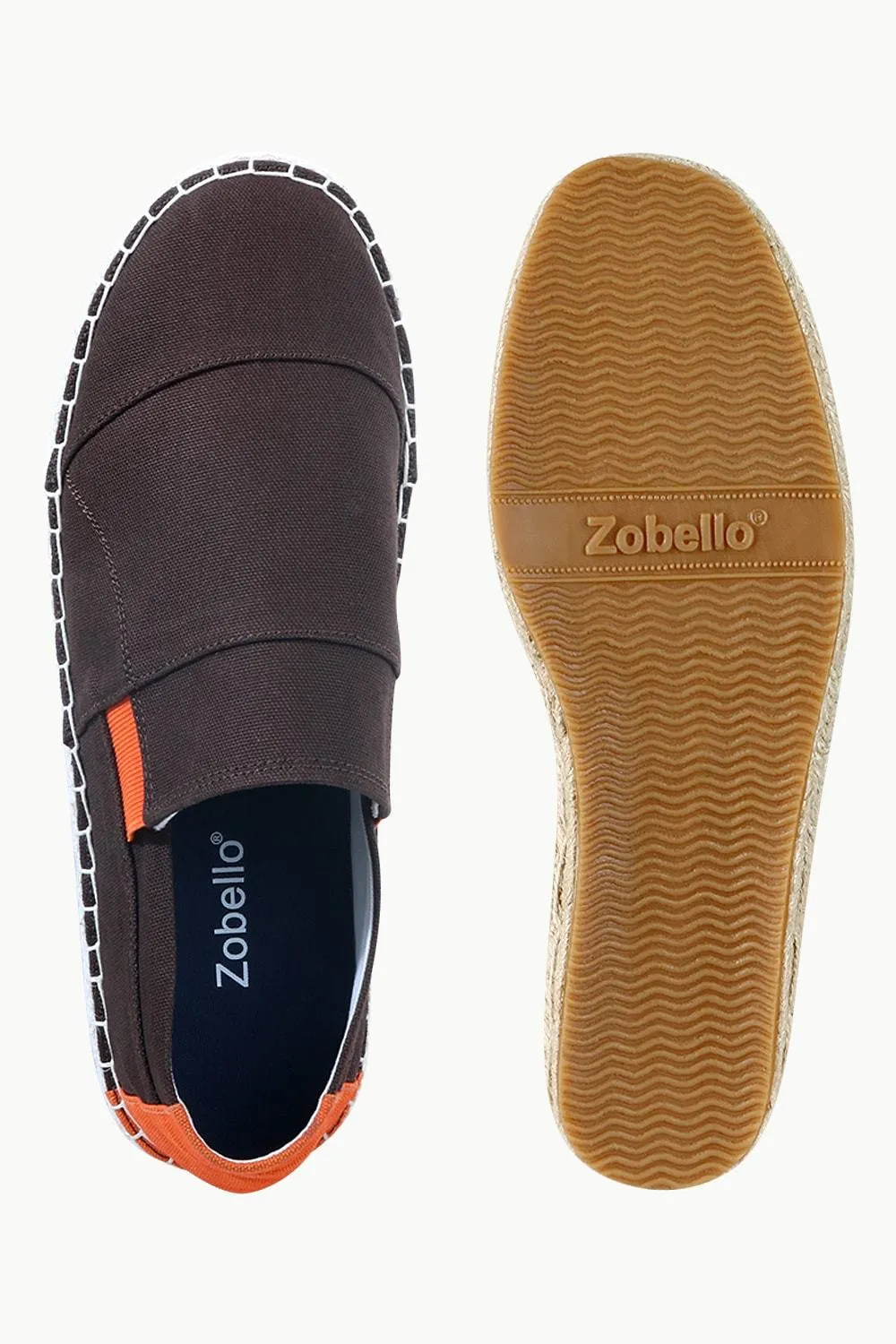 Mens Brown Cut N Sew Espadrilles