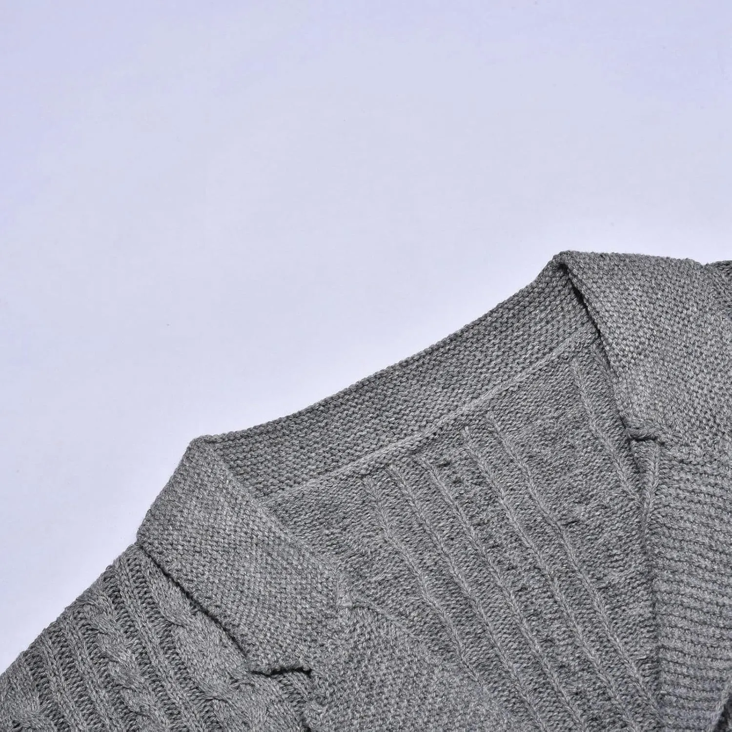 Mens Cardigan Sweater, Mens Cardigan Sweater Casual Soft Shawl Collar Cardigan Stylish Cable Knit Button Up Sweater
