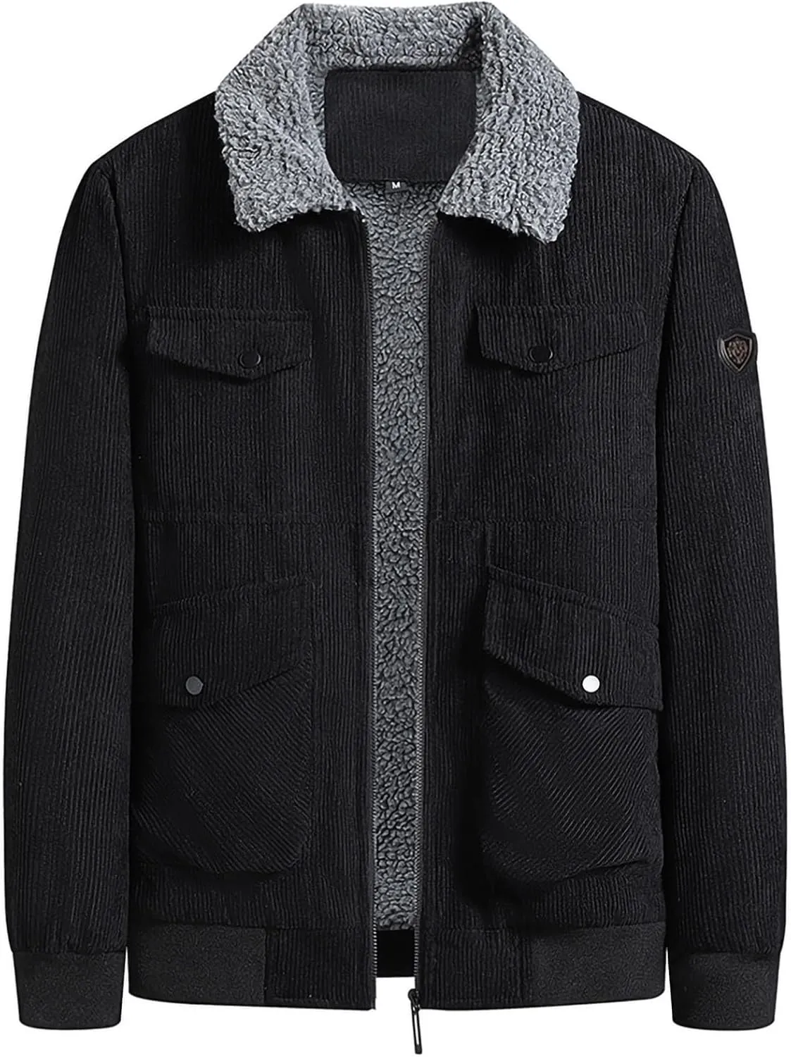 Men's Casual Jacket Men's Casual Plus Size Suede Zipper Tops Men's Jacket Long Sleeved Hooded Casual Jacket/Jacket