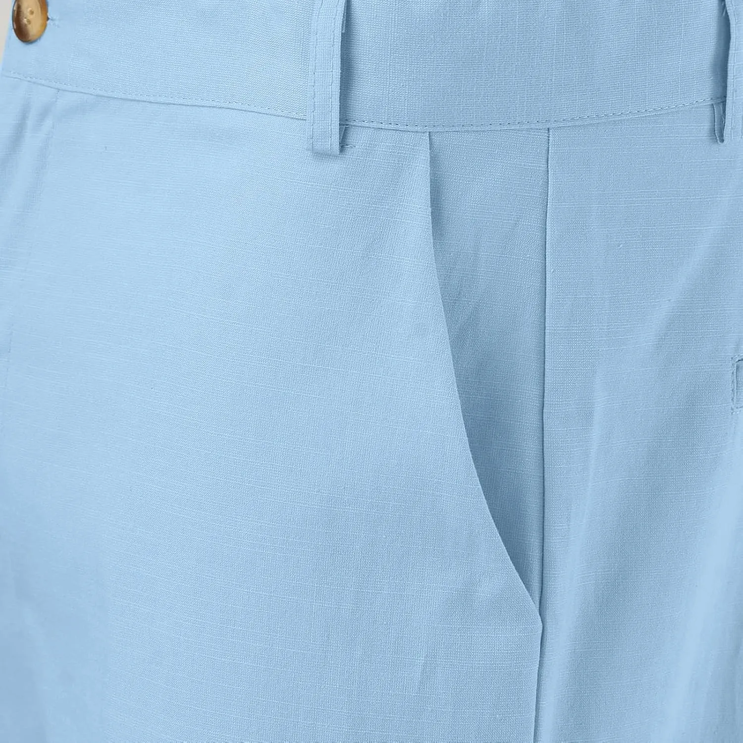 Mens Linen Pants Big and Tall Casual Elastic Waist Summer Beach Pants Lightweight Breathable Yoga Vacation Trousers