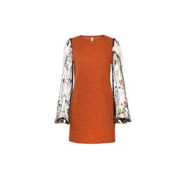 Mesh Knitted Autumn Mini