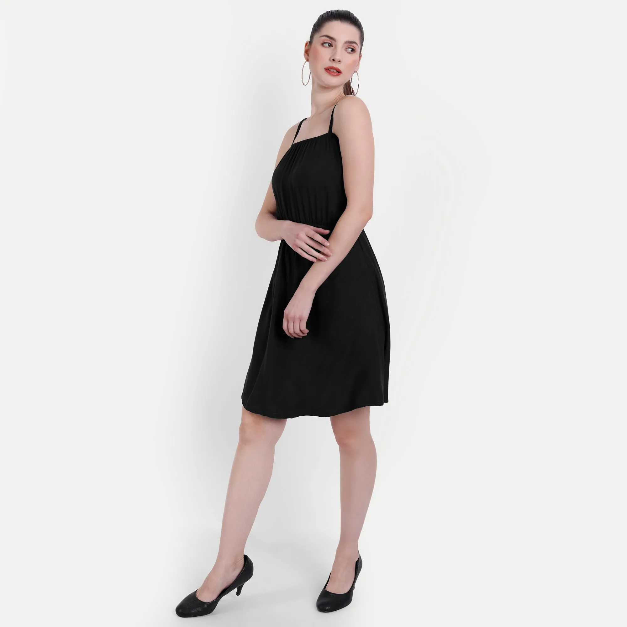 Midnight Chic Fit & Flare Dress