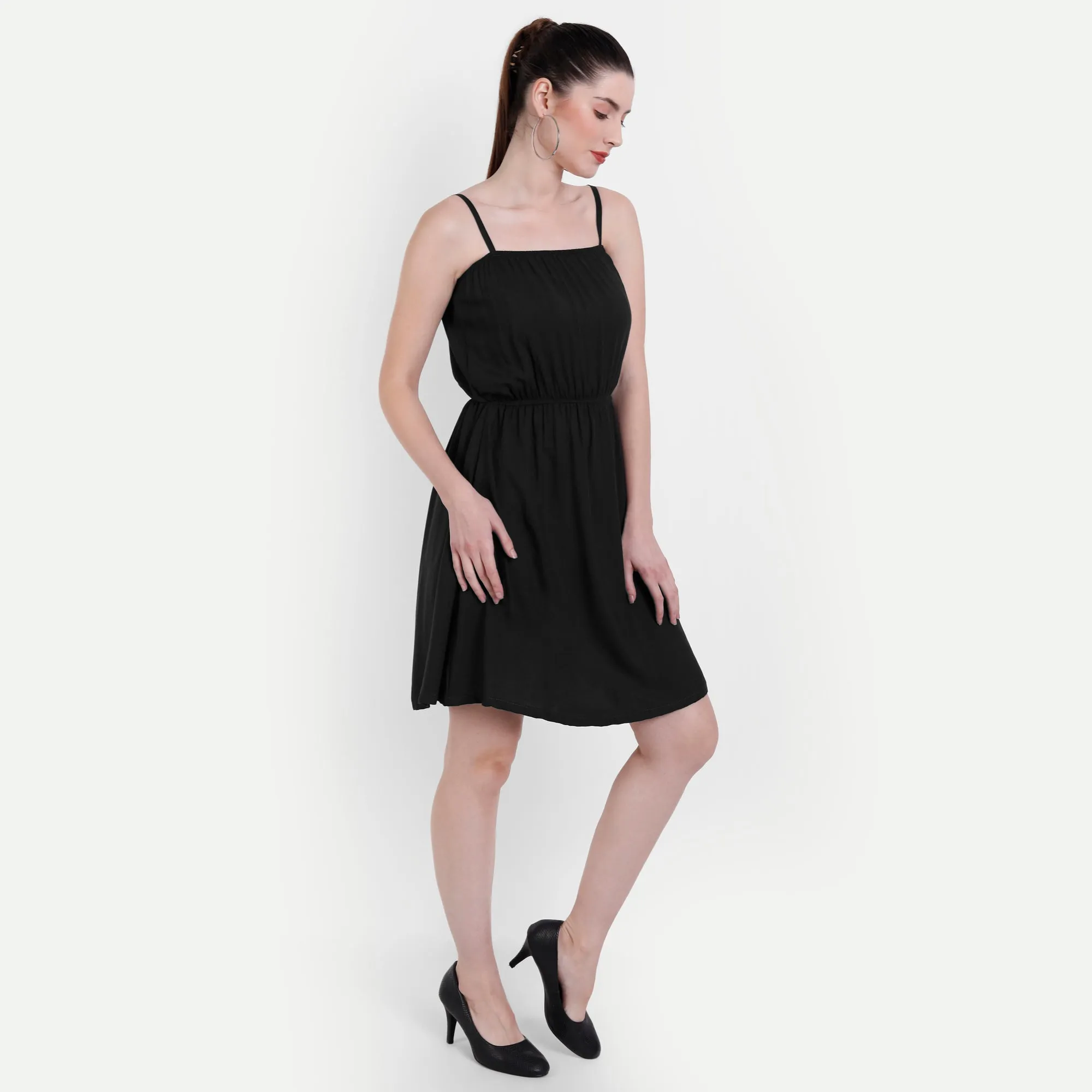 Midnight Chic Fit & Flare Dress