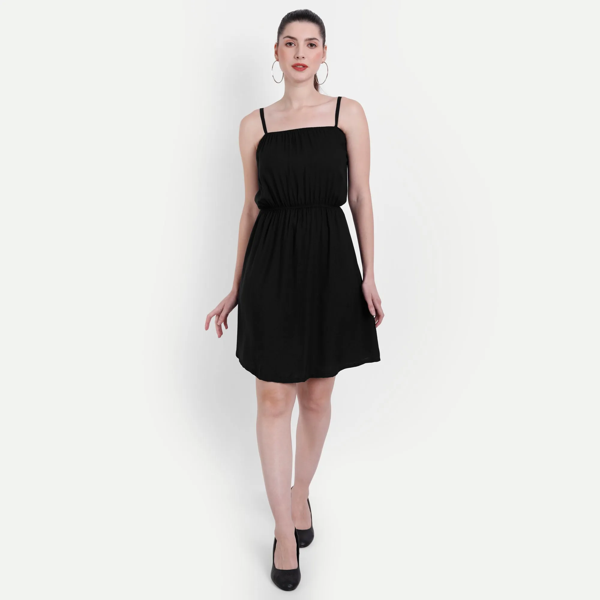 Midnight Chic Fit & Flare Dress
