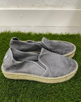 NATURAL WORLD ESPADRILLES WITH PLATFORM Grey