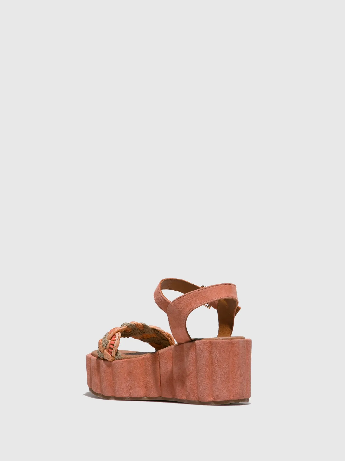 Orange Platform Sandals