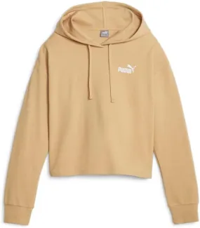 PUMA Womens Essentials Elevated Cropped Hoodie Casual Outerwear Casual - Beige - Size XL