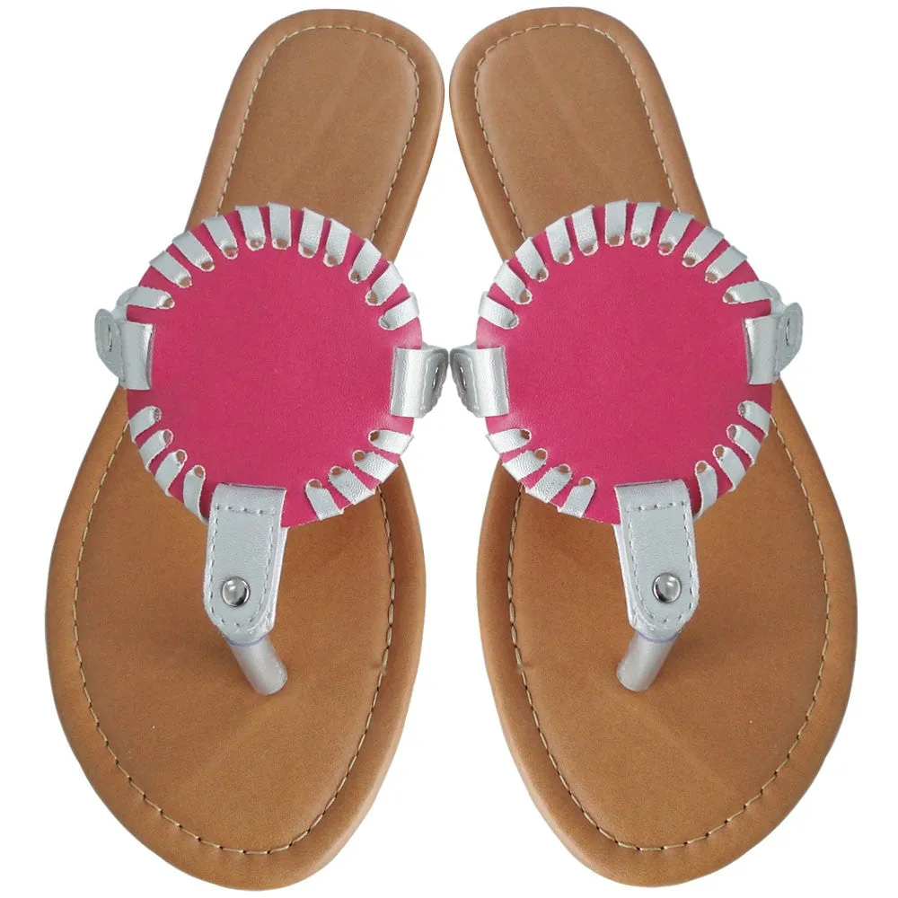 Sandals - Medallion - Embroidered