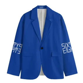 Sixty Eight 93 Logo White Men's Casual Flat Lapel Collar Blazer #28
