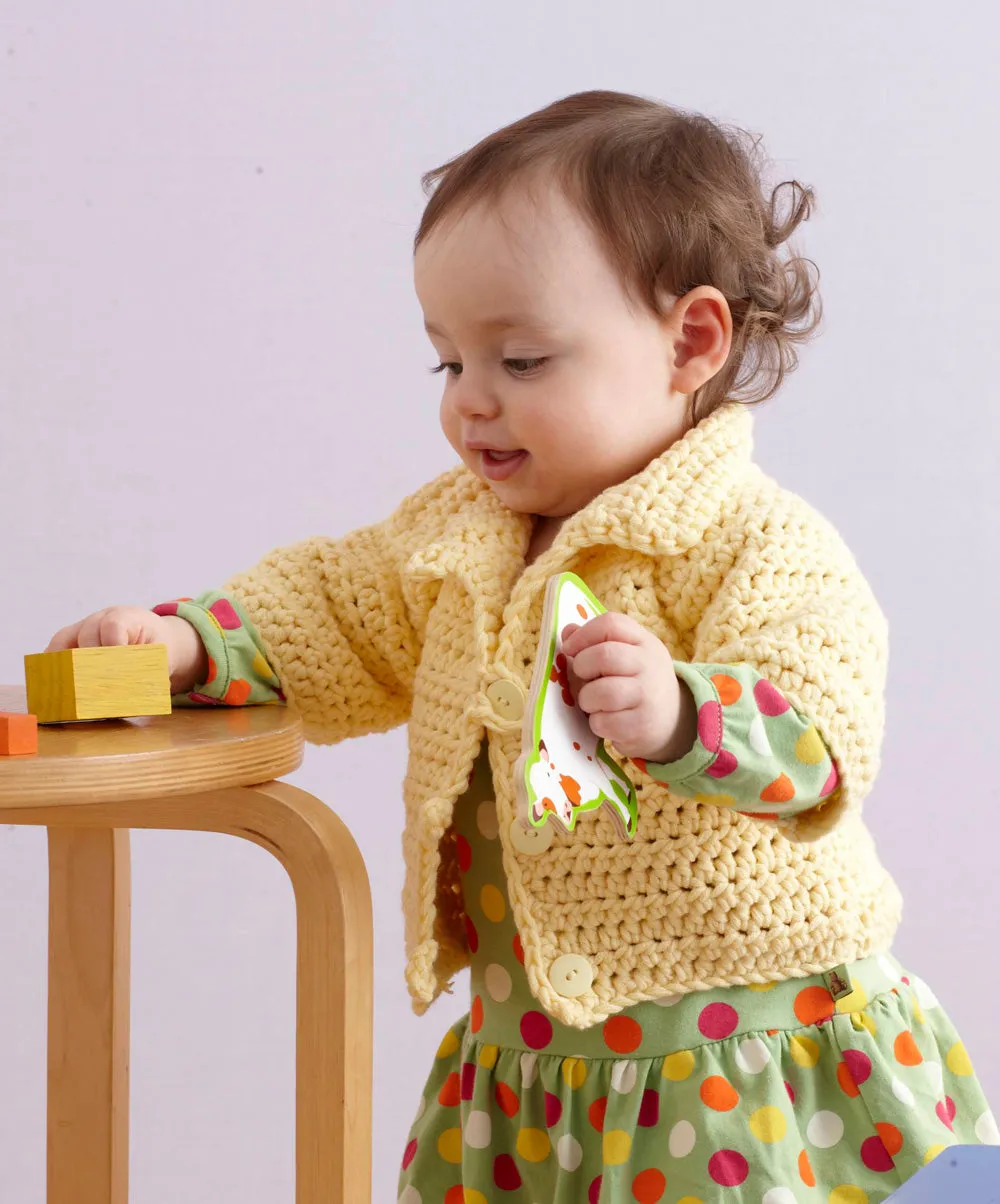 Soft and Simple Raglan Jacket Pattern (Crochet) - Version 1