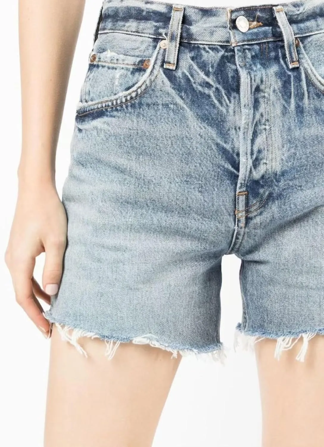 SperLucky Jeans for Women High Waisted Stretchy Short Jeans Loose Leg Denim Short Pants