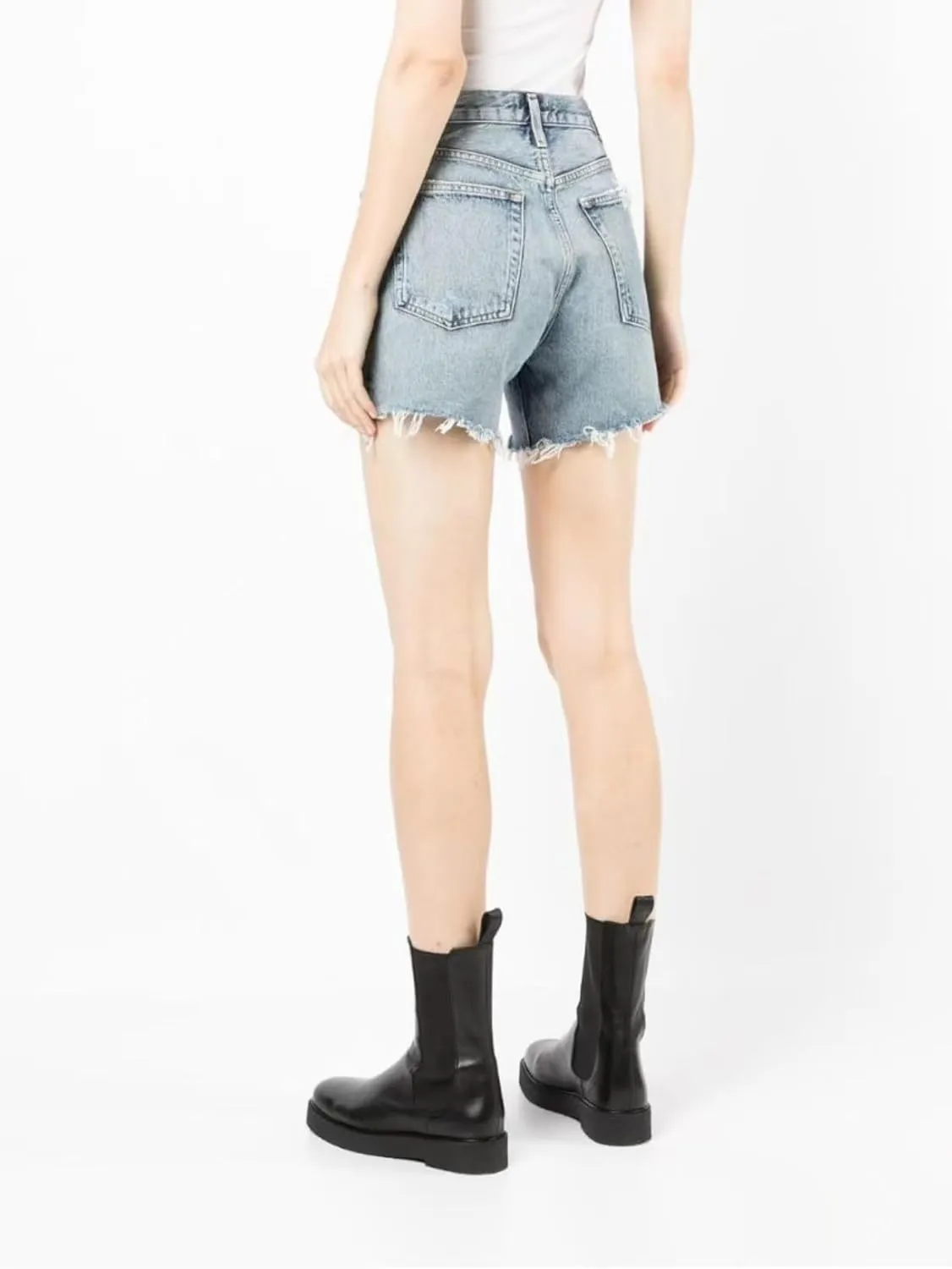 SperLucky Jeans for Women High Waisted Stretchy Short Jeans Loose Leg Denim Short Pants