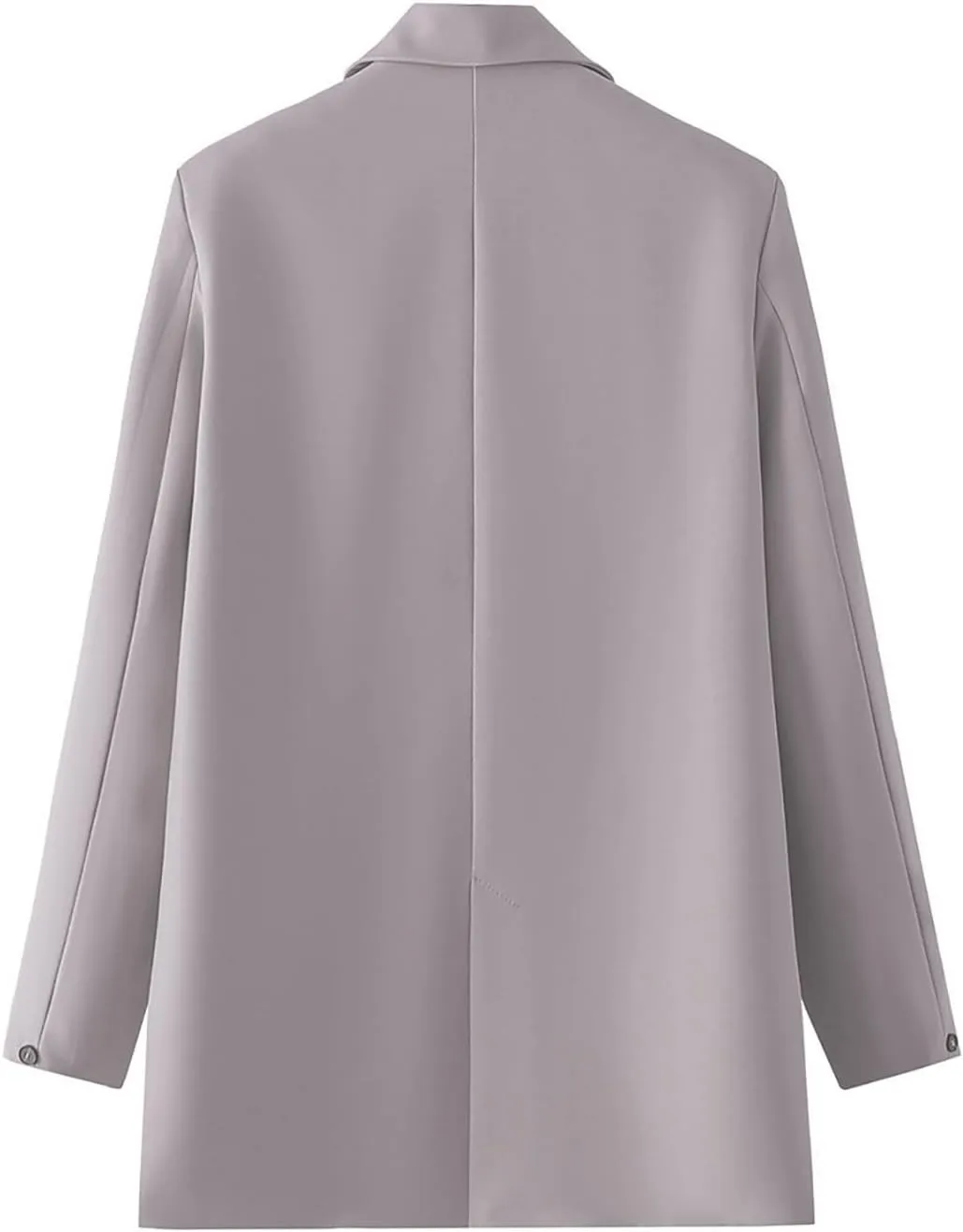 Womens Casual Boyfriend Oversized Shoulder Pads Blazer Button Down Long Sleeve Lapel Work Office Casual Blazer Jacket