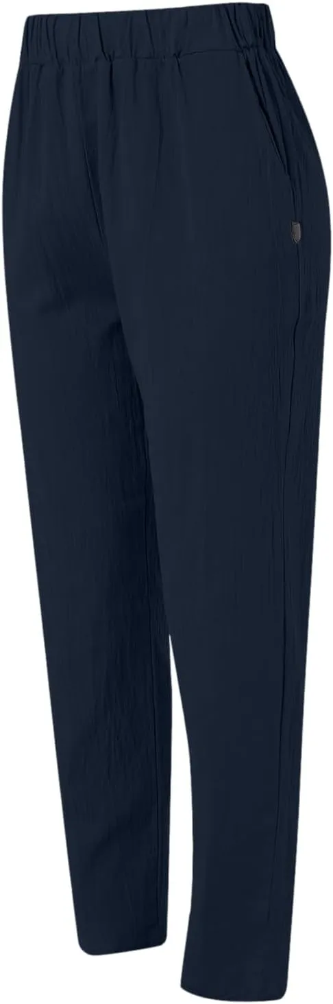 Women's Casual Pants Elastic Waist Trendy Pants Straight Leg Baggy Trousers with Pocket Sweatpants Trousers