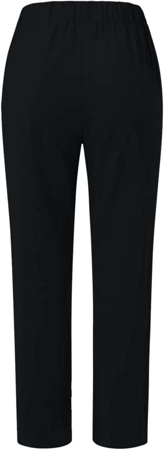 Women's Casual Pants Elastic Waist Trendy Pants Straight Leg Baggy Trousers with Pocket Sweatpants Trousers